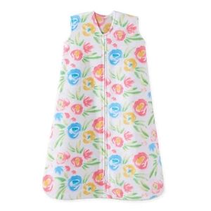 Halo watercolor floral pattern fleece sleep sack💐